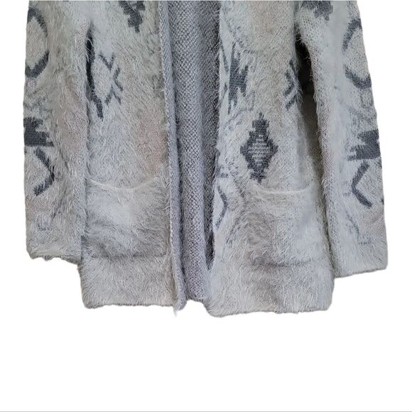 Knox Rose Cream Multicolored Printed Cardigan Sweater Sz Small - Picture 4 of 8